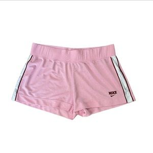 Nike Pink and White jersey shorts Size XL